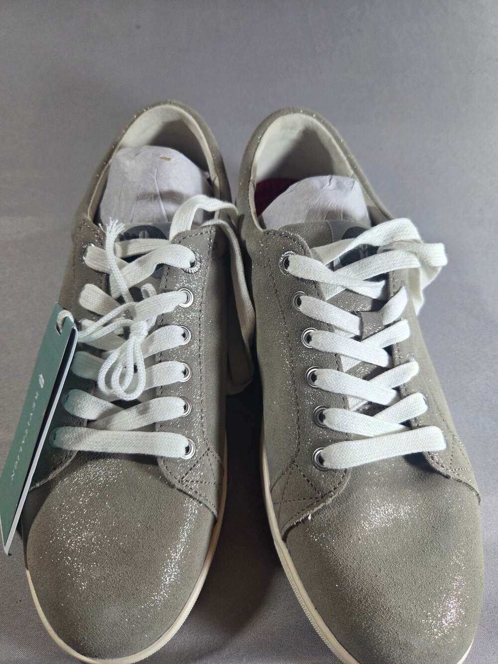 Revitalign Empire Leather Women's Sneakers in December Grey